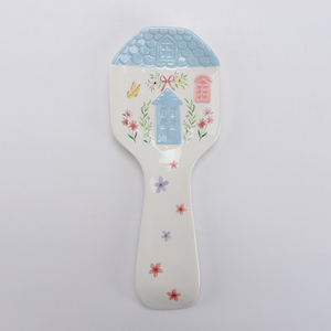 Tazza in Ceramica con Design di Casa Affascinante, Dettagli Floreali, Tetto Blu e Finestre Rosa, Decorazione Carina per la Casa, Tazza per Caffè e Tè - Product Image 5