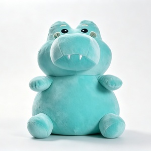 Peluche de hipopótamo personalizado, lindo peluche de hipopótamo, peluche de hipopótamo azul, juguete de hipopótamo sentado - Product Image 3