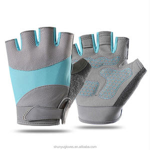 Guantes de <span class=keywords><strong>Gimnasio</strong></span> de Medio Dedo, Protector de Palma de Mano para Mujeres y Hombres con Soporte para Muñeca, para <span class=keywords><strong>Crossfit</strong></span>, Entrenamiento, Levantamiento de Pesas - Product Image 1