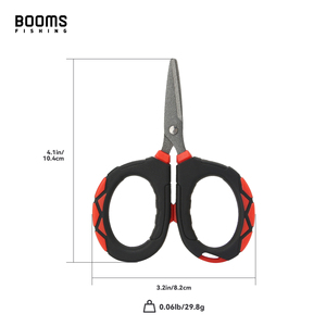 Tijeras de Pesca de Acero Inoxidable Booms, Cortador de Línea Trenzada Portátil con Revestimiento de PTFE, Corta Línea Monofilamento/Fluorocarbono, Modelo XW01 - Product Image 3