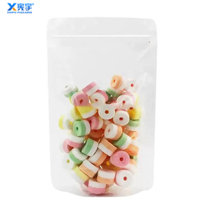 Sachet d'emballage transparent en PE avec logo imprimé personnalisé, refermable et étanche, <span class=keywords><strong>pour</strong></span> le stockage <span class=keywords><strong>de</strong></span> fruits secs, <span class=keywords><strong>de</strong></span> noix et <span class=keywords><strong>de</strong></span> bonbons - Product Image 1
