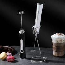 Mousseur à <span class=keywords><strong>lait</strong></span> électrique portatif à une touche avec indicateur LED, rechargeable, pour café et usage domestique nocturne - Product Image 5