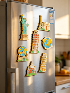 Wholesale 3D Metal Enamel Fridge Magnet USA New York City Statue of Liberty Souvenir Refrigerator Magnet for Travel Gifts Custom - Product Image 6