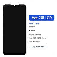 Écran LCD de remplacement pour Tecno Hot 12i X665 X665B Hot 20i X665C X665E OLED Full HD avec garantie d'un an Pantalla