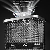 Pommeau de douche musical avec 4 fonctions fonction de massage des épaules affichage numérique avec lumière LED boutons de piano en laiton ensembles de douche