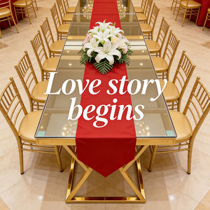 Mesa de Comedor Metálica para Eventos y Fiestas, Mesa de Comedor Comercial de Acero Inoxidable para Banquetes de Hotel - Product Image 3