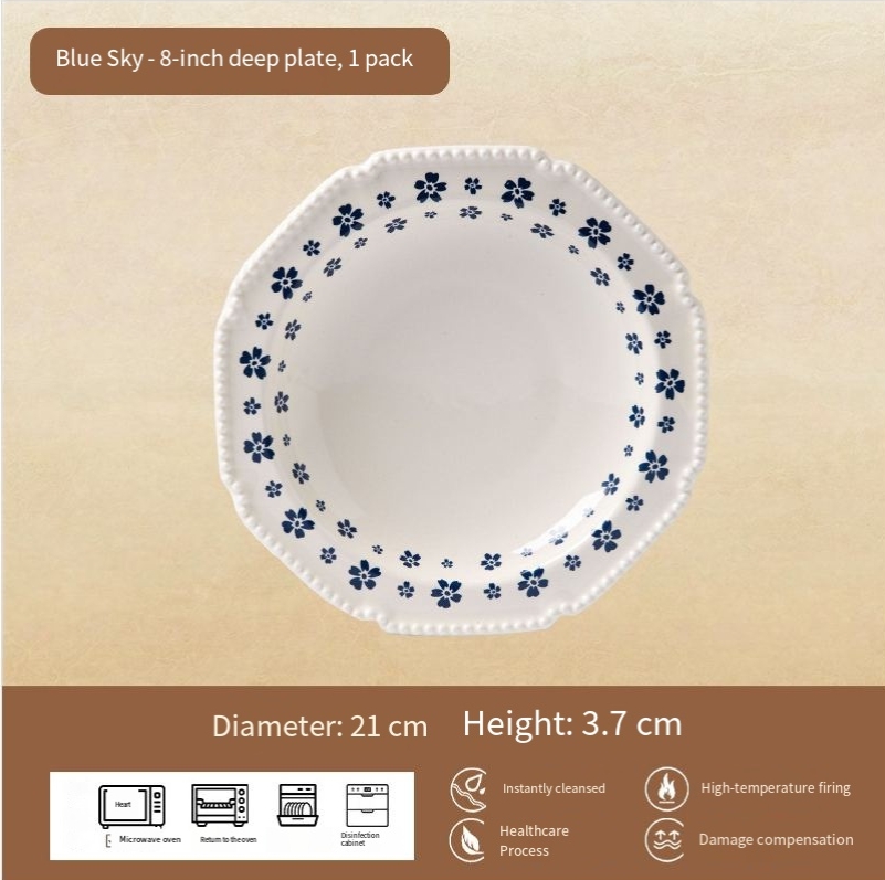 Assiette creuse de 8,3 pouces