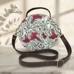 Floral Mini <b>Backpack</b> <b>Purse</b> Wholesale Convertible Sling Bag Boho Crossbody <b>Backpack</b> Handmade Cotton Travel Bag India - Product Image 4