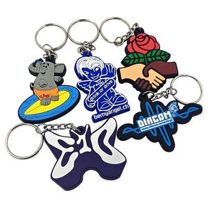 Porte-clés en PVC souple personnalisés, style dessin animé et anime, avec logo promotionnel – Offre spéciale - Product Image 1