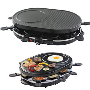 Aifa 1500W Barbecue électrique réglable et <span class=keywords><strong>raclette</strong></span> électrique avec 8 poêles d'intérieur antiadhésives - Product Image 3