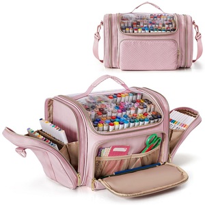 Caja Organizadora con Cierre de Gran Capacidad, Diseño de Dibujos Animados en EVA, Estilo Casual, Bolsa de Almacenamiento para Marcadores, para Estudiantes de Arte Escolar y Suministros de Oficina - Product Image 3