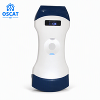 Échographe vétérinaire sans fil OSCAT avec sondes convexes et linéaires 2-en-1, équipement vétérinaire pour animaux de compagnie, affichage sur téléphone/tablette