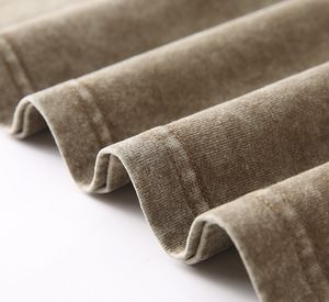 Stile Street Wear stile personalizzato moda taglie larghe High Street Wear stile Hip-pop ricamo acido Wash t-Shirt da uomo t-Shirt - Product Image 5