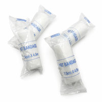 Pansement élastique en gaze PBT médical, emballé individuellement, certifié CE ISO Classe I, respirant, pour les soins des plaies, OEM