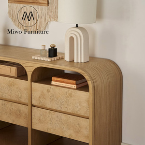 Hiện đại truyền thống thiết kế gỗ ngăn kéo lưu trữ phương tiện truyền thông giao diện điều khiển phòng ngủ tự chọn bên tủ phòng khách bên tủ tùy chỉnh - Product Image 5