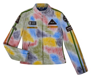 Chaqueta de Mujer Personalizada 100% Cuero Nappa Encerado Multicolor, Acabado Encerado Vintage, Cierre YKK, Marca Personalizada, Etiqueta Privada - Product Image 1