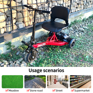 EE. UU. Almacén 36V 200W <span class=keywords><strong>3</strong></span> ruedas de largo alcance Adultos Powered Discapacitados Scooter de movilidad de viaje para discapacitados - Product Image 3