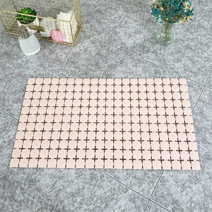 הדפס מינימליסטי ידידותי לסביבה ללא החלקה + מחצלת מקלחת מחצלת מחצלת עם עיצוב גביעונית שאיבה עיצוב הגביעונית 38.5x68cm - Product Image 2