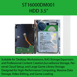 ST16000DM001 16TB Masaüstü HDD7200RPM Yüksek Hızlı SATA3 Arayüzü 512MB Büyük Önbellek 3,5 inç Masaüstü İş İstasyonları NAS Depolama - Product Image 6