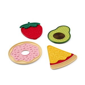 Tapis de nourrissage lent en silicone imperméable et mignon pour chiens, motif de fruits arrondis - Product Image 2