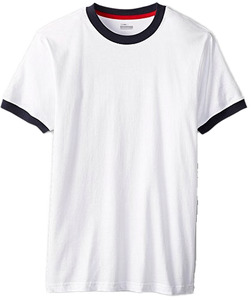 T-shirt a blocchi di colore personalizzabile, T-shirt estiva in cotone a maniche corte, Abbigliamento aziendale per team pubblicitari, Logo stampato fai da te - Product Image 1