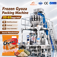 Machine d'emballage verticale automatique multifonctionnelle industrielle pour gyoza congelés