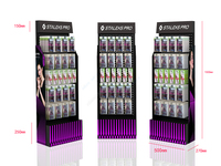 Magasin de cosmétiques personnalisé article en métal crochet suspendu voyage accessoires mobiles outils panneau perforé présentoir