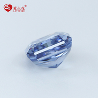 Pierre de zircone cubique synthétique de qualité 5A+ à prix avantageux, taille carrée à coins coupés, couleur bleu-gris, 4*4mm-16*16mm, pour bijoux