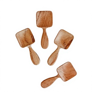 Cuillère de service en bois écologique personnalisée pour sel de bain, café, sucre et usage en cuisine - Product Image 2