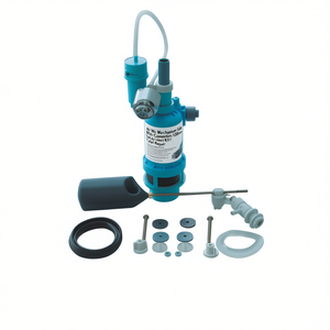 Mécanisme WC à connexion latérale 120 mm avec valve et kit d'étanchéité pour réparation de toilettes - Product Image 3