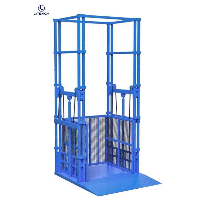 2 ton cargo lift elevator stainless steel warehouse freight elevator platform