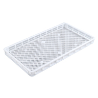 Plateau de séchage en plastique alimentaire à prix raisonnable 720*420*70 mm pour fruits de mer surgelés / légumes / fruits