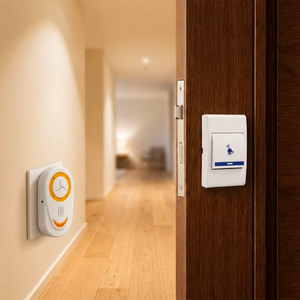 Sonnette de porte moderne sans fil AC110V/<span class=keywords><strong>220V</strong></span> à installation facile, 32 mélodies, <span class=keywords><strong>carillon</strong></span> musical pour appartement - Product Image 3