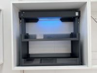 Nouvel Arrivage : Organisateur de Cuisine Électrique Automatique à Levage et Abaissement, Étagère de Rangement à Deux Niveaux pour Armoire de Cuisine