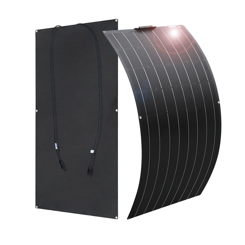 Customize Size Supported 18V <strong>100W</strong> ETFE <strong>Monocrystalline</strong> Silicon Flexible <strong>Solar</strong> <strong>Panels</strong> <strong>100W</strong> Semi-<strong>Rigid</strong> Roof PV Flex for Home Use