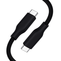 Câble USB-C vers USB-C de charge rapide 100W PD avec conducteur en cuivre pur et gaine en nylon améliorée pour un transfert de données haute vitesse