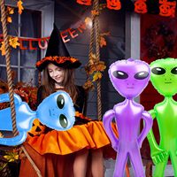 Figurines d'Aliens Gonflables en PVC Personnalisées pour la Décoration de Fête d'Halloween et la Publicité