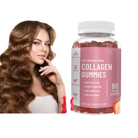 Gummies au Collagène pour une Peau Éclatante et Jeune, Compléments Antioxydants Beauté de la Peau avec Biotine et Vitamine C
