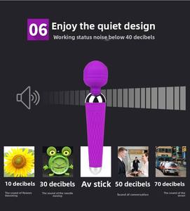 TT FOREST Waterdichte Oplaadbare Elektrische Vibrator Siliconen Dildo Vibrators Seksartikelen voor Volwassenen met Krachtige Massage Wand - Product Image 6