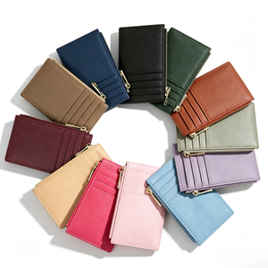 Portafoglio personalizzato da donna in finta pelle con Zip <span class=keywords><strong>e</strong></span> porta carte di credito - Product Image 1