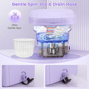 Lave-linge portable mini entièrement automatique à chargement par le haut, alimentation électrique manuelle, usage domestique, prise US, vente en gros usine - Product Image 5