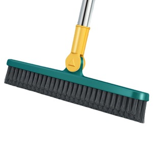 Cepillo para suelo de baño con mango largo y cerdas de nailon rígidas para limpiar azulejos y juntas - Product Image 5