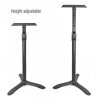 SS048 Yinyu Support de Haut-Parleur PA à Réglage de Hauteur Sans Outil, Charge 20KG, pour Enceintes d'Étagère 4"-8" Utilisation Studio