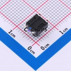 K2-6639SP-H4SC-04 Tactile Switch SMD-4P,6x6mm Switch Single Pole Single Throw Round Button 2.5N Vertical Mount - Product Image 2