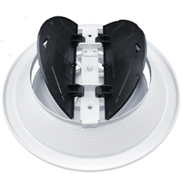 Diffuseurs circulaires modernes en aluminium avec amortisseurs en plastique, diffuseurs d'air de plafond et aérateurs de tuyaux réglables