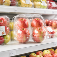 Boîte d'emballage jetable en plastique pour pommes, oranges et pêches en gros – Contenants pour fruits