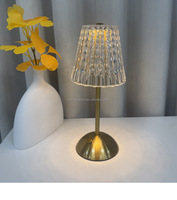 Lampe de table LED rétro en métal de haute qualité, sans fil, rechargeable par USB, veilleuse pour chambre à coucher, restaurant, ambiance chaleureuse, sur batterie