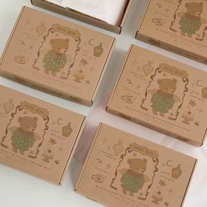 Scatole e Tubi Vintage in Carta Kraft Ecologica con Fessure |   Buste di Carta Ondulata Stampate Opache per Spedizioni |   Confezioni Regalo Carine per Baby Shower - Product Image 2