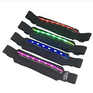 Sac de ceinture à Led pour hommes et femmes, avec logo personnalisé, lampe torche, pack banane, pour sport en plein air, course à pied, gym, <span class=keywords><strong>jogging</strong></span>, 50 cm - Product Image 1