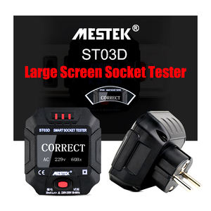 Mestek Digital Display Socket <strong>Tester</strong> Power Socket Wiring Detection Wall Plug Breaker Finder <strong>RCD</strong> Test Socket Detector EU/US/UK - Product Image 2